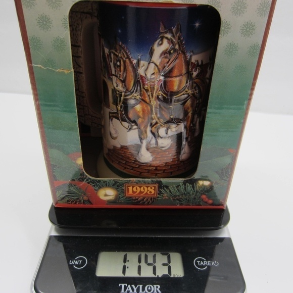 Vintage‎ 1998 Budweiser Holiday Stein Grant’s Farm Holiday - Picture 16 of 16